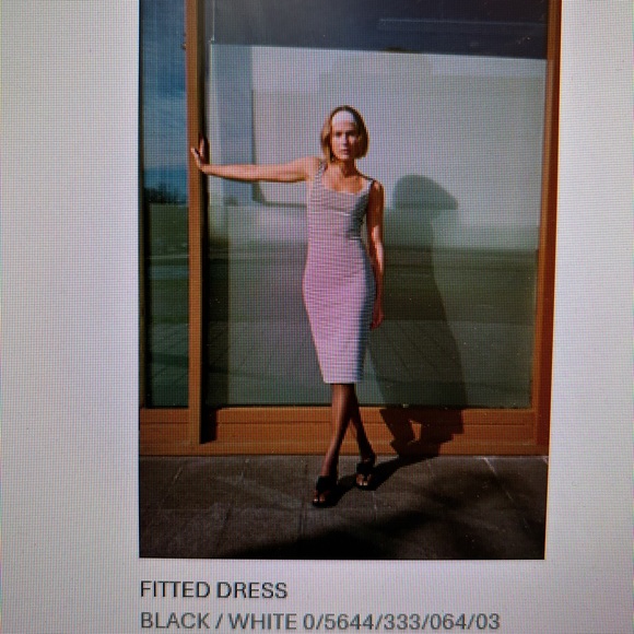 Zara fitted striped dress - M - Picture 2 of 3